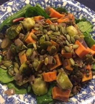 Loaded Lentil salad